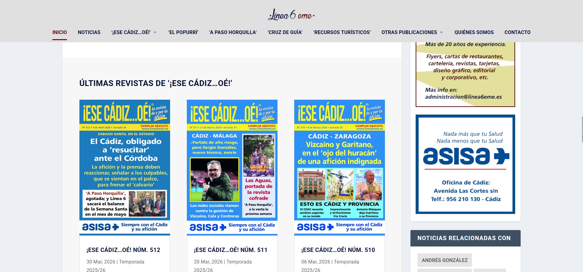 Línea 6EME - Diseño Web